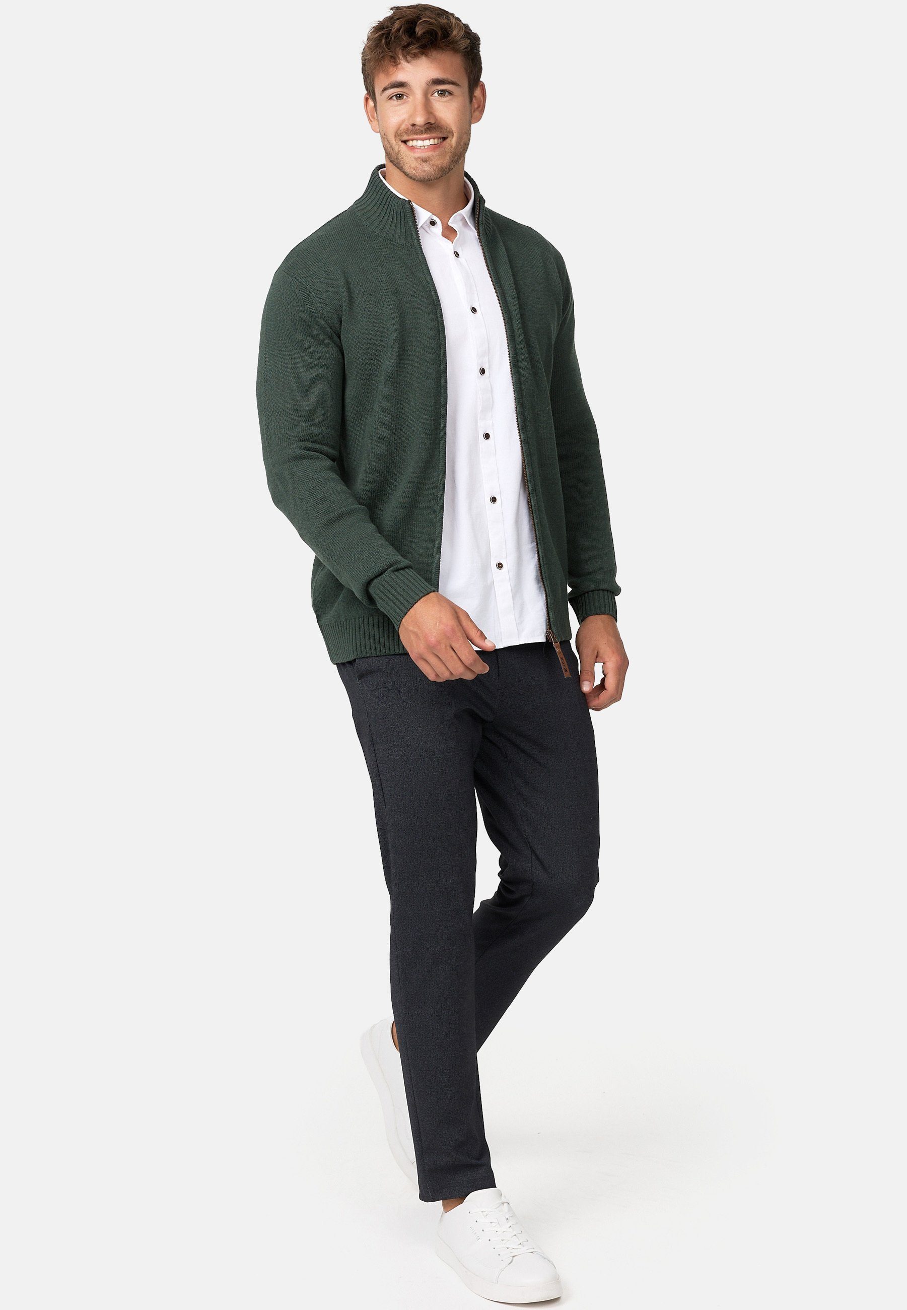 Indicode Strickjacke Herren INLut Herrenstrickjacke