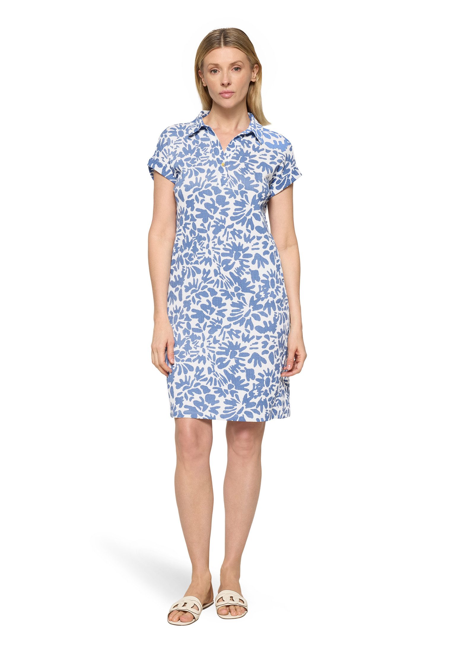 Cartoon Druckkleid Damen mit überschnittenen Ärmeln