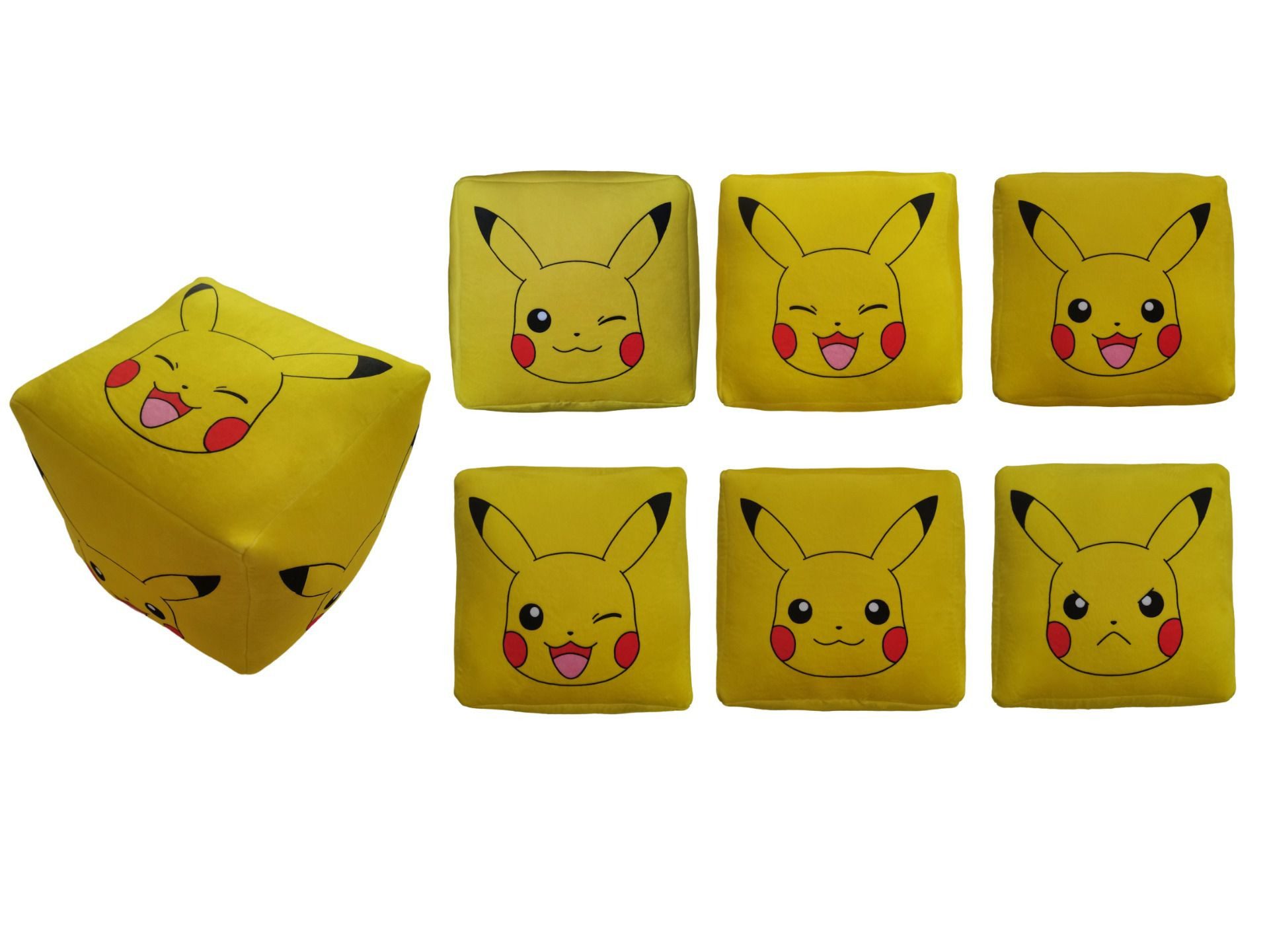 POKÉMON Dekokissen Würfel-Kuschelkissen – Hochwertiges Polyester für kleine Fans