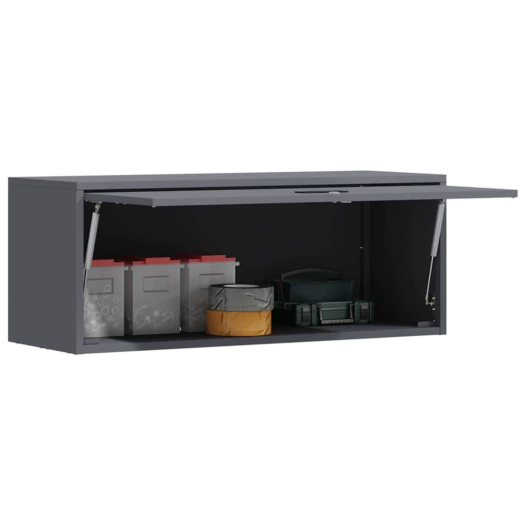 vidaXL Hängeschrank 90 x 33 x 35 cm Hängeschrank Wandschrank für die Garage mit Gasdruckli