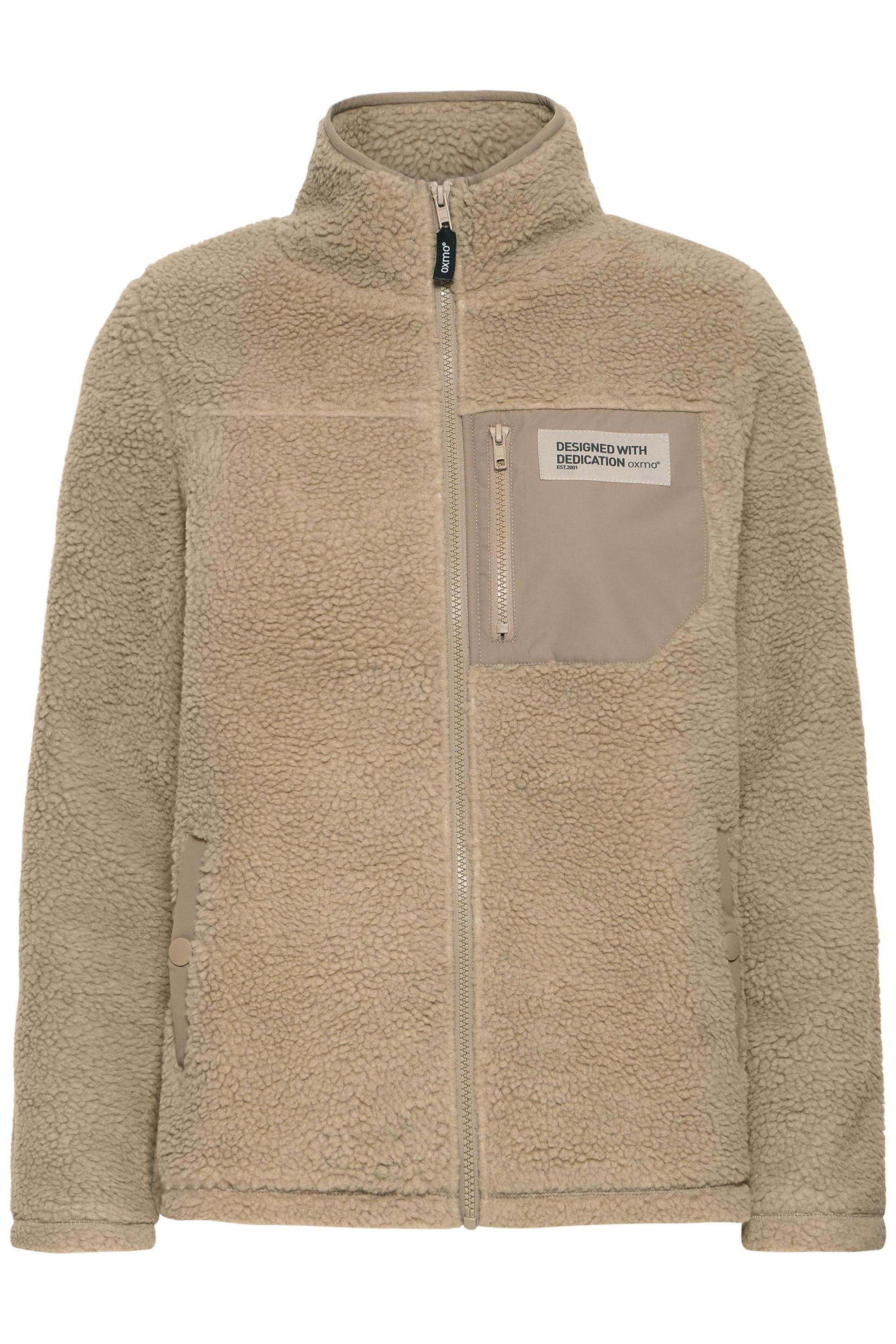 OXMO Plüschjacke OXABBY Gemütliche Plüschjacke mit Paspeltaschen günstig online kaufen