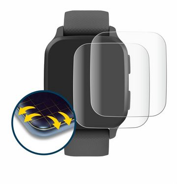 BROTECT Full-Screen Schutzfolie für Garmin Venu Sq 2, Displayschutzfolie, 2 Stück, 3D Curved klar