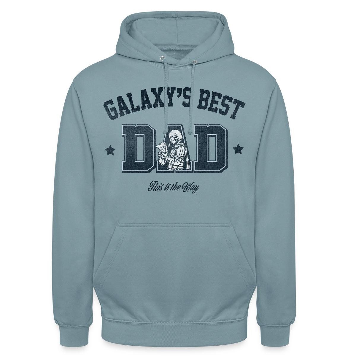 Hoodie Star Wars: Mandalorian Galaxies Best Dad Motiv Unisex Hoodie
