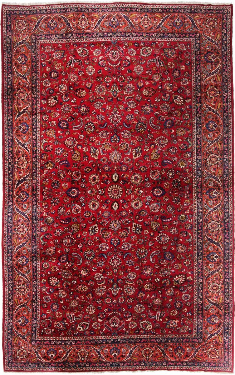 Orientteppich Mashhad 299x484 Handgeknüpfter Orientteppich / Perserteppich, Nain Trading, rechteckig, Höhe: 12 mm