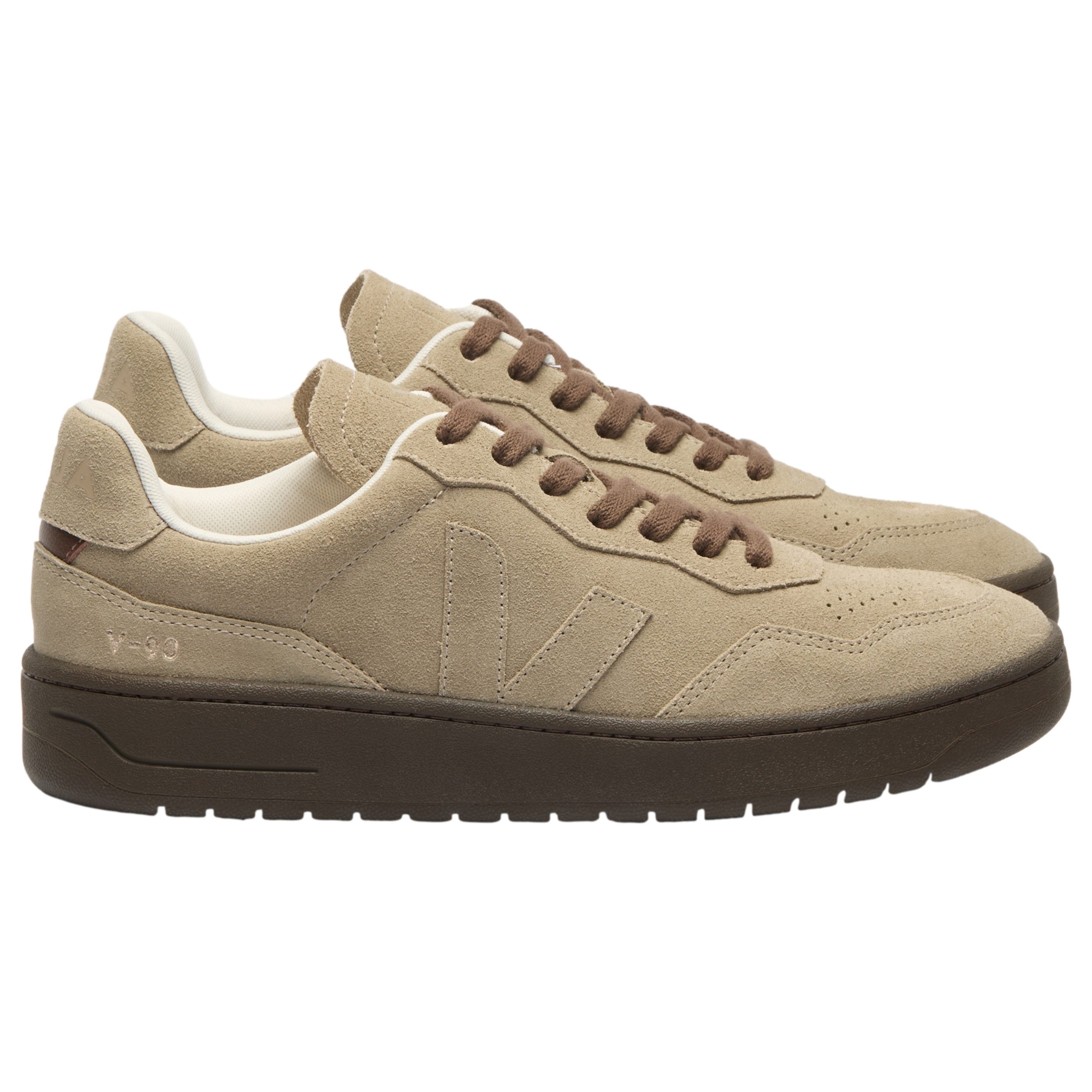 VEJA Herren-Sneaker V-90 Suede Taupe Eagle Sneaker