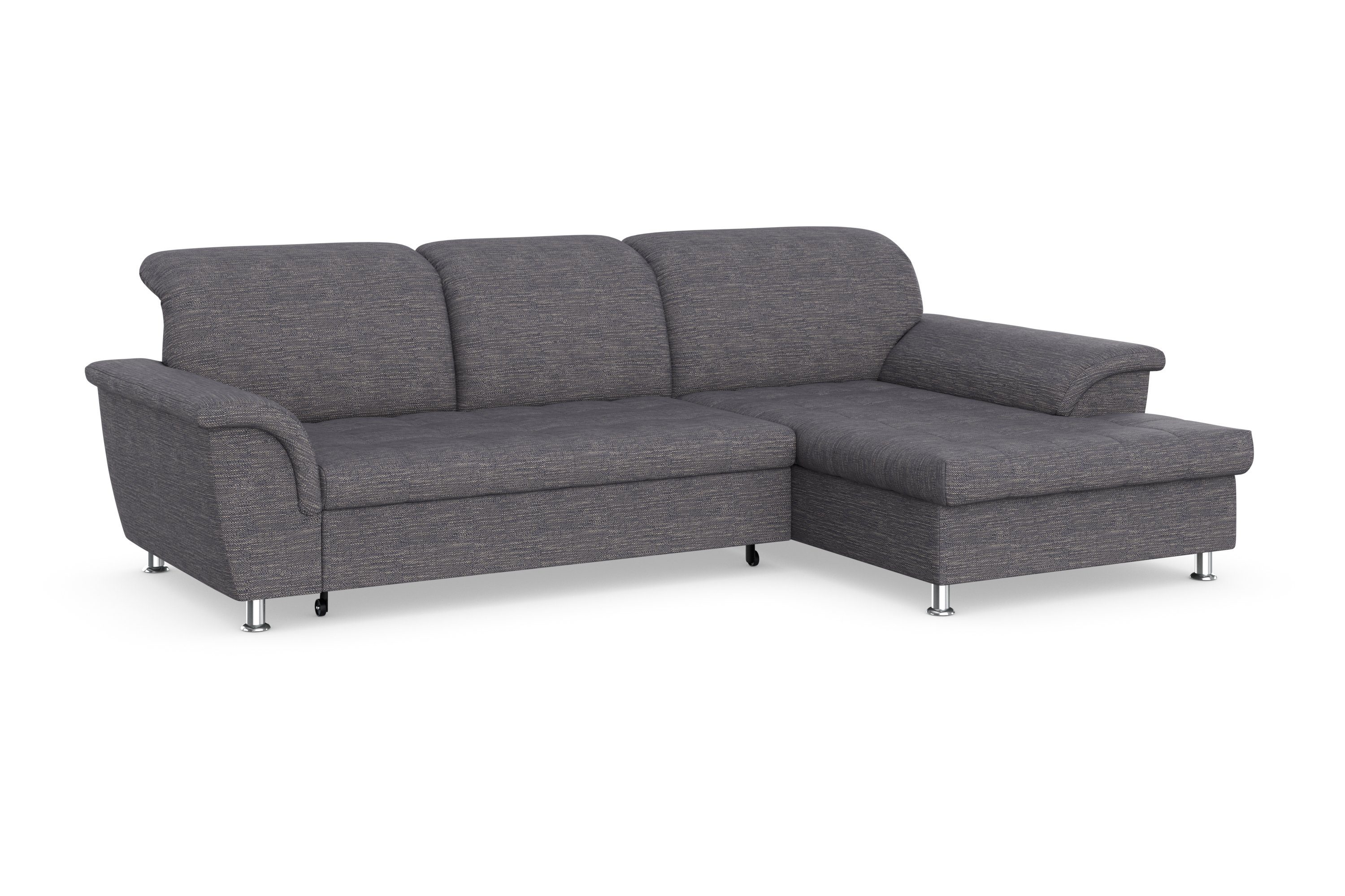 DOMO collection Ecksofa FRANZI 278x170x81 cm, Steppung im Sitzbereich, L-Form, wahlweise mit Bettfunktion, Bettkasten und Kopfteilverstellung – Bild 4 von 5