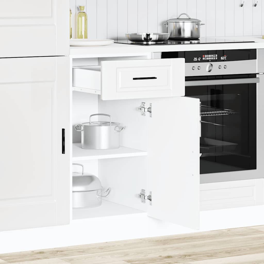 vidaXL Unterschrank 40 x 46 x 815 cm Küchenunterschrank Porto Weiß Spanplatte