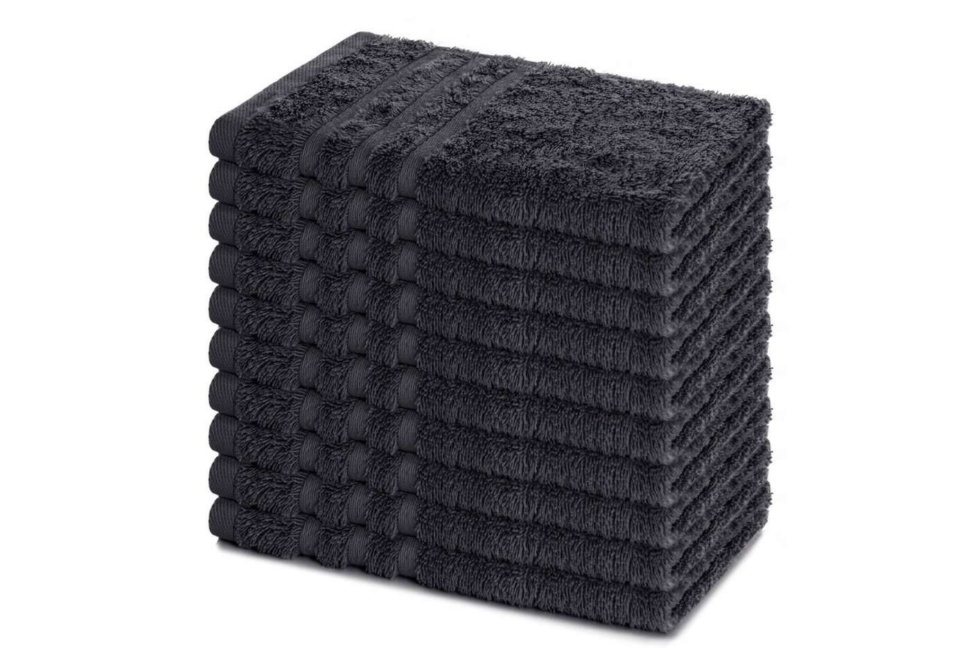 Lavea Gästehandtücher 30x50 cm, 10er Set Gästehandtuch, Elena-Frottee Handtuch, Gästetuch, (Set, 10-St), 500 g/m² Frottier, weich & saugstark, pflegeleicht