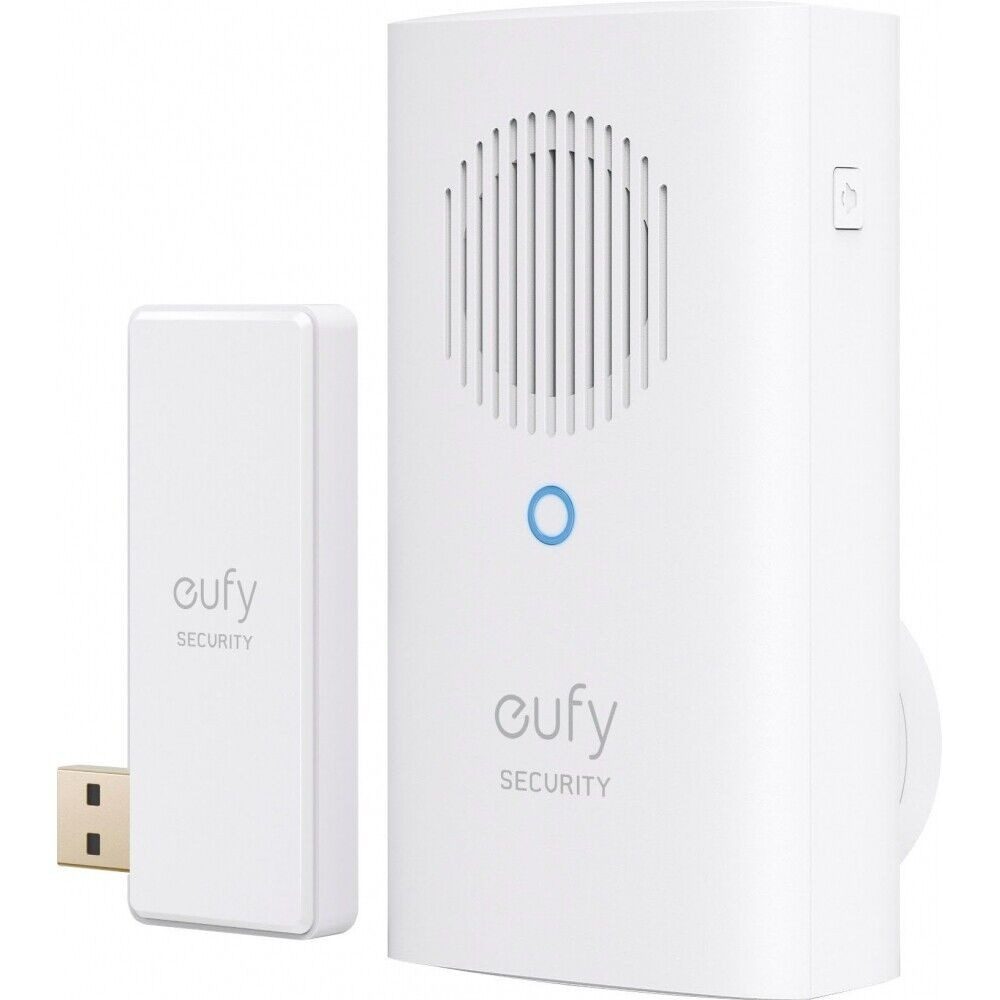 eufy Gegensprechanlage Eufy Chime Türklingel für Innenbereich., Kabellose Türklingel in elegantem Weiß
