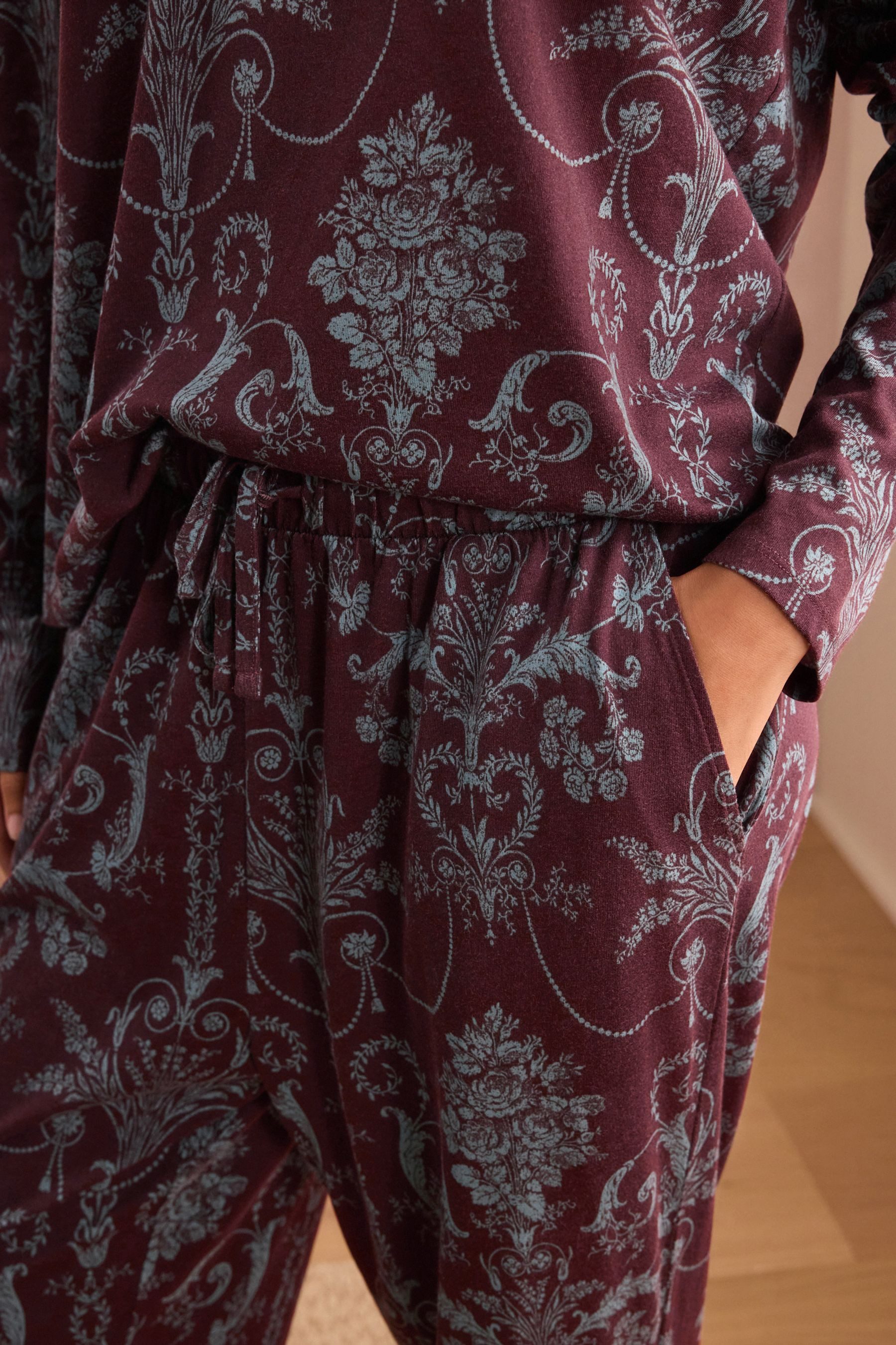 LAURA ASHLEY Pyjama Laura Ashley Josette Twosie-Schlafanzug aus Jersey (2 tlg) – Bild 4 von 5