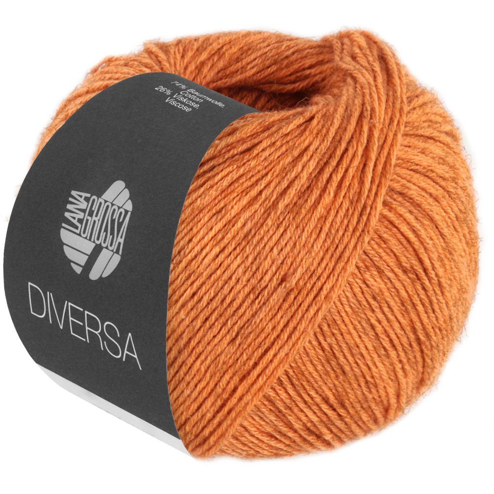 LANA GROSSA DIVERSA Häkelwolle, 210 m (leichtes Baumwoll-Mischgarn mit zartem Mélange-Effekt), 50 g