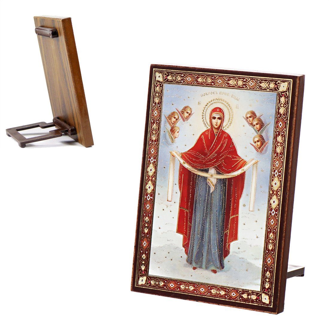 NKlaus Bild Ikone Maria Schutz Holz günstig online kaufen