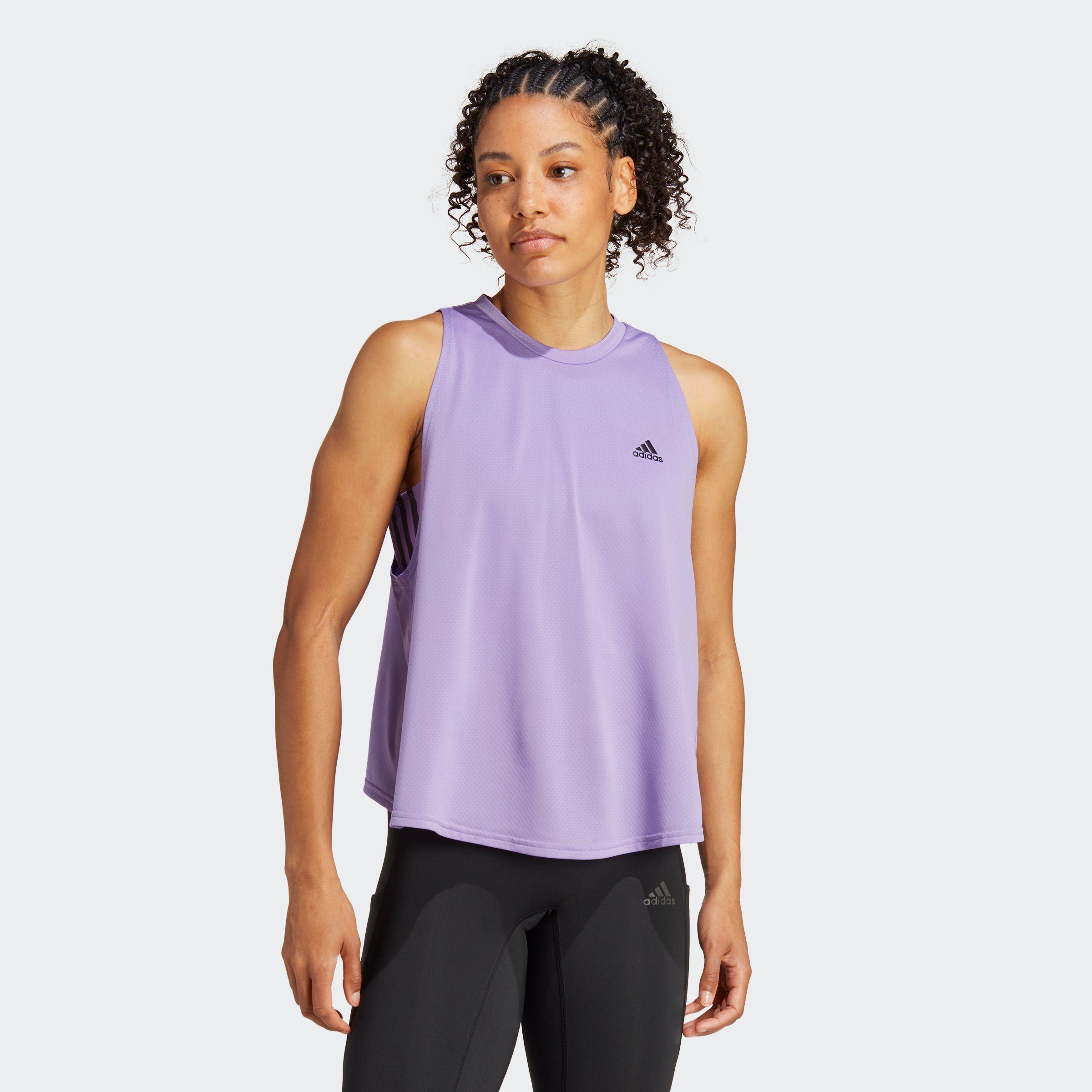 adidas Performance Lauftop RUN ICONS RUNNING TANKTOP, Ein Tanktop mit  Recycling-Anteil fürs | 