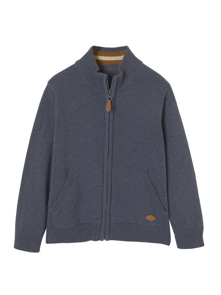 vertbaudet Cardigan Jungen Cardigan, Stehkragen