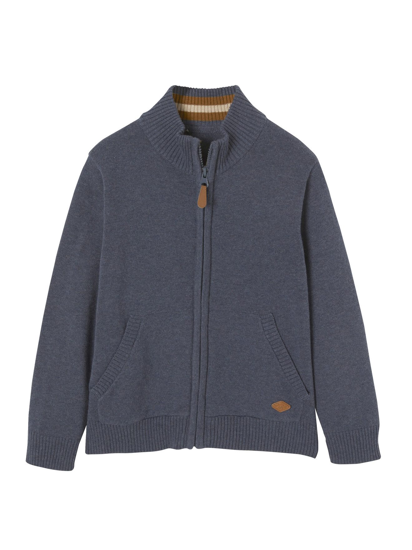 vertbaudet Cardigan Jungen Cardigan, Stehkragen