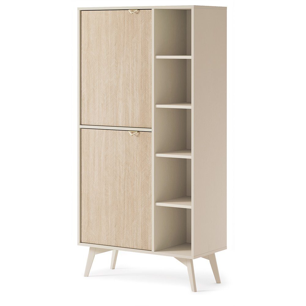 Lomadox Regal FAREHAM-160, sandfarben, Front mit günstig online kaufen