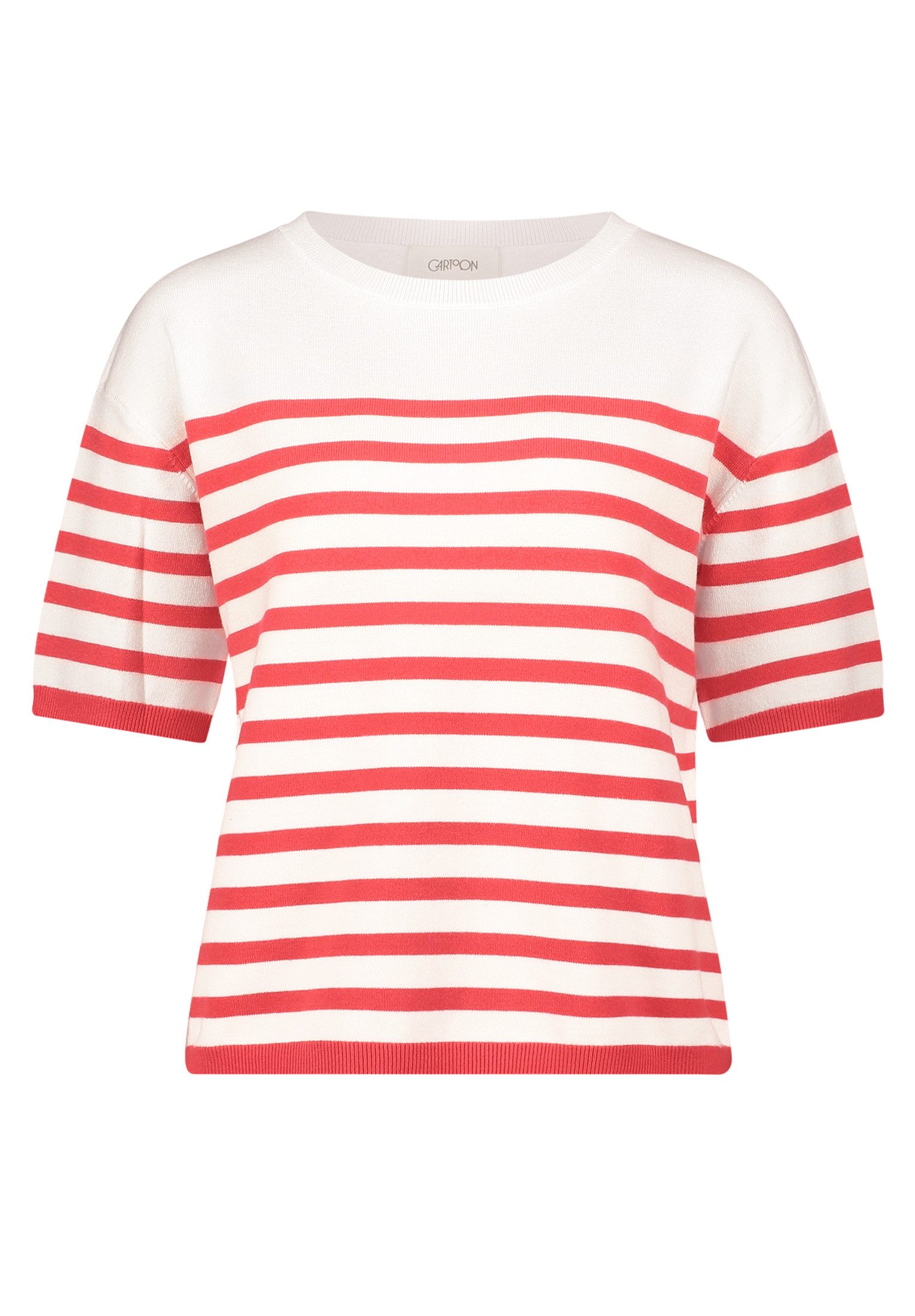 Cartoon Kurzarmshirt Damen mit Rundhalsausschnitt (1-tlg) günstig online kaufen