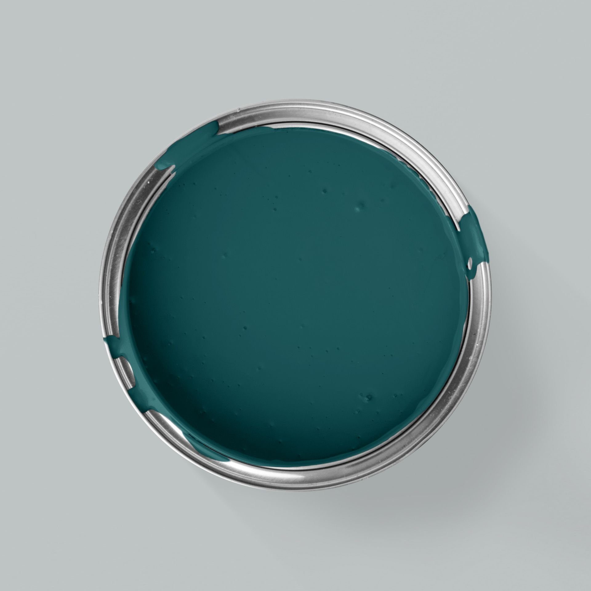 1 - Innenfarbe, mit mit matte Deckkraft MissPompadour wasserbasiert sehr Wandfarbe Grün geruchsneutrale Petrol und Wandfarbe L, hoher spritzfreie