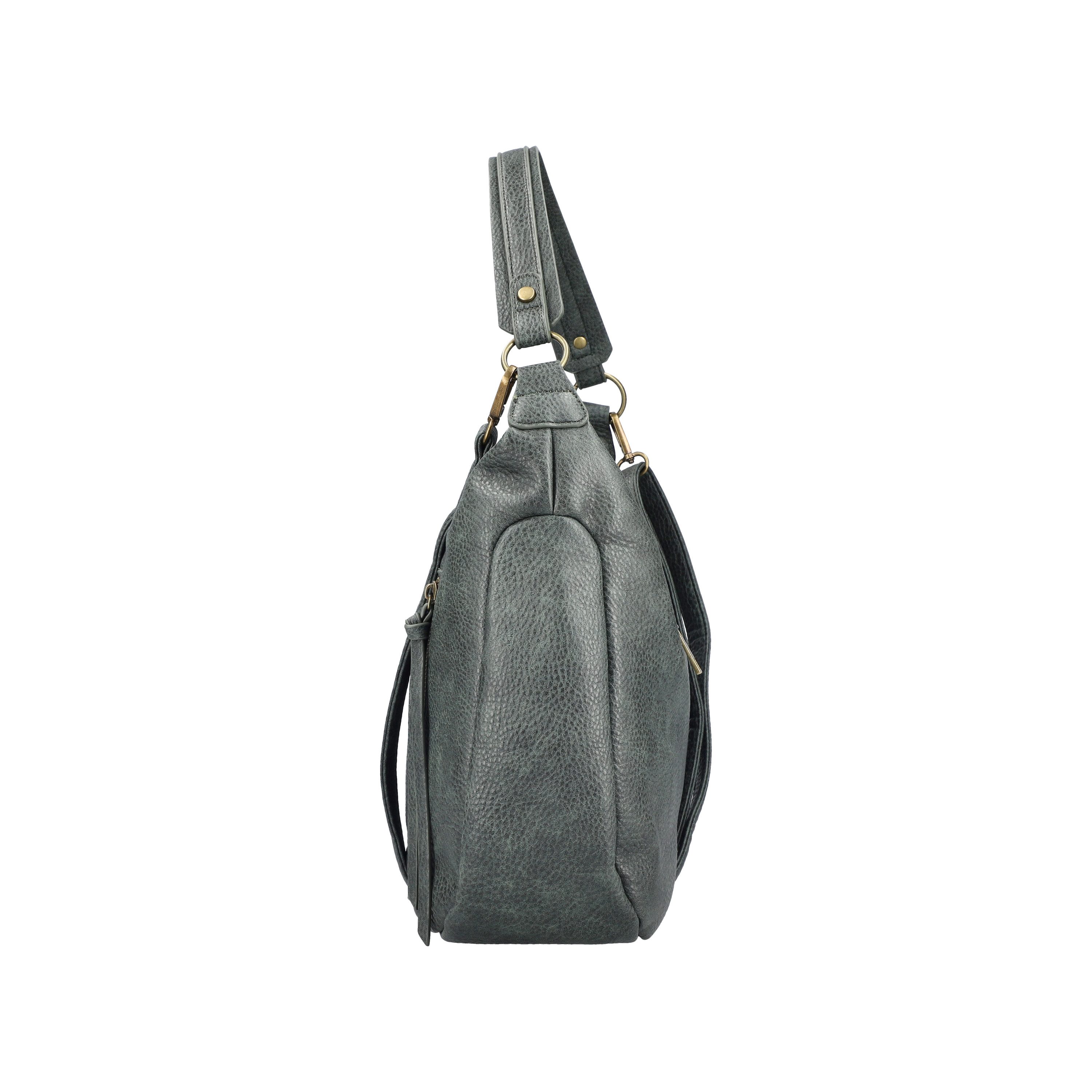 Rieker Handtasche, Schultertasche, Damen Umhängetasche mit abnehmbarem Umhängeriemen