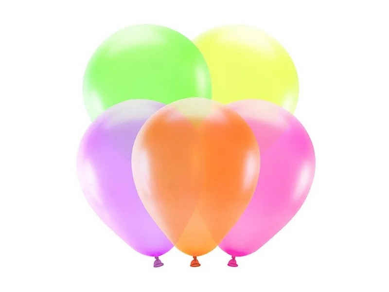 partydeco Latexballon Latexballo Neon-Luftballons 25cm, mix (5 Stk)