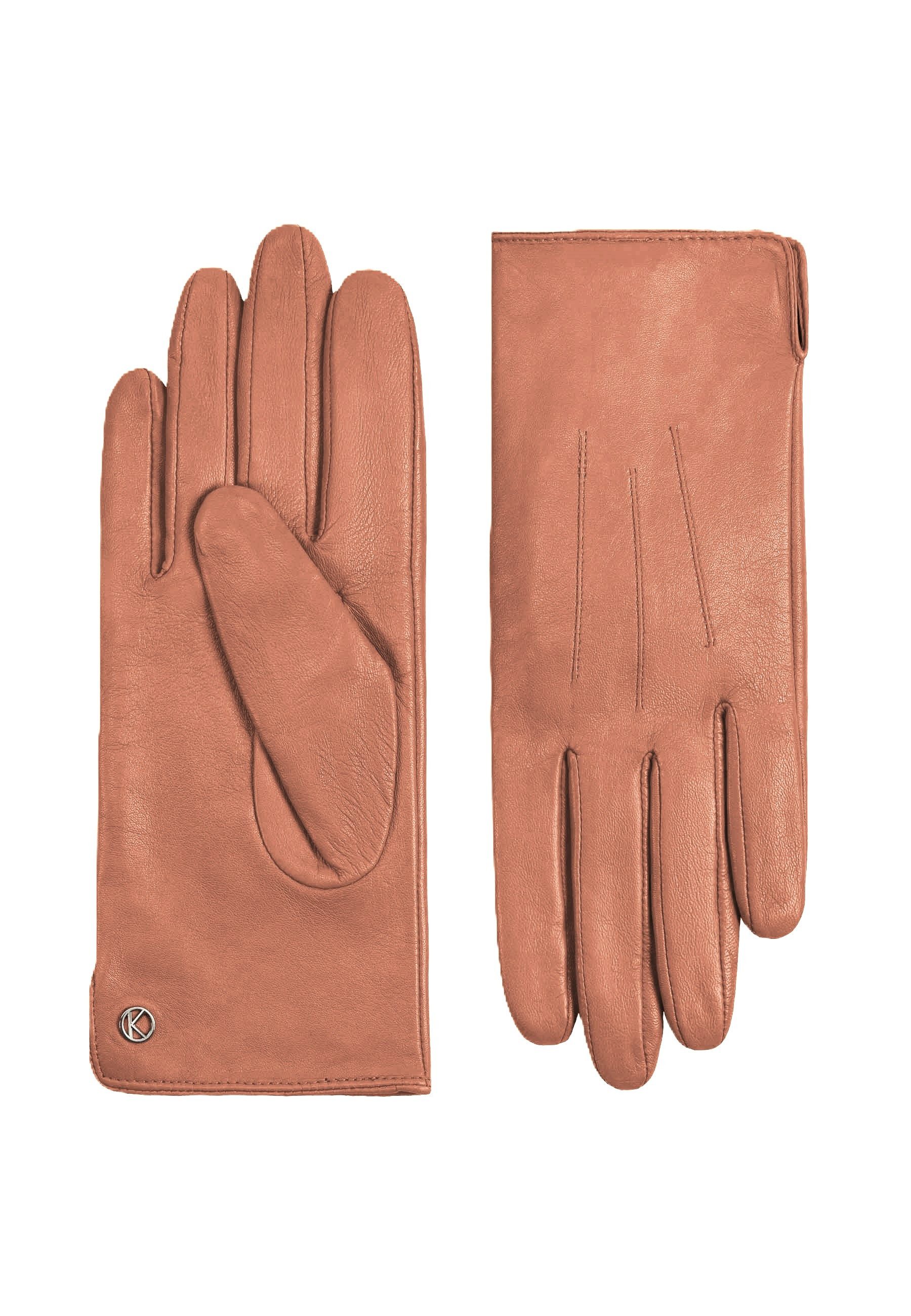 KESSLER Lederhandschuhe Style Clara (Paar, 1-St., Handschuhe) Leather Working Group zertifiziertes Leder, REPREVE® Fleecefutter