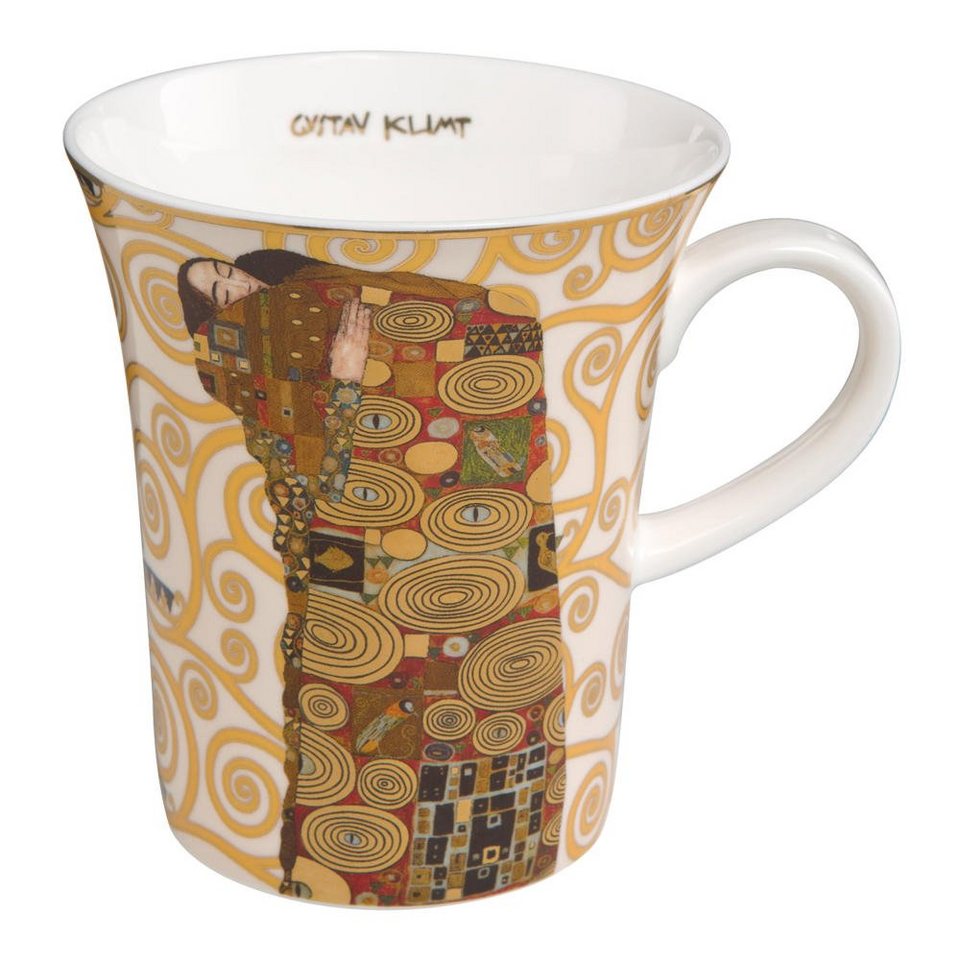 Goebel Becher Die Erfüllung Artis Orbis Gustav Klimt, Fine China-Porzellan,  Mit Liebe zum Detail gestaltet