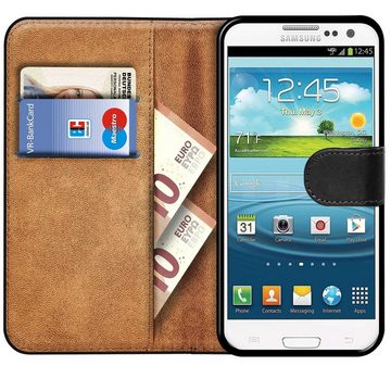 CoolGadget Handyhülle Book Case Handy Tasche für Samsung Galaxy S3 Mini 4 Zoll, Hülle Klapphülle Flip Cover für Samsung S3 Mini Schutzhülle stoßfest