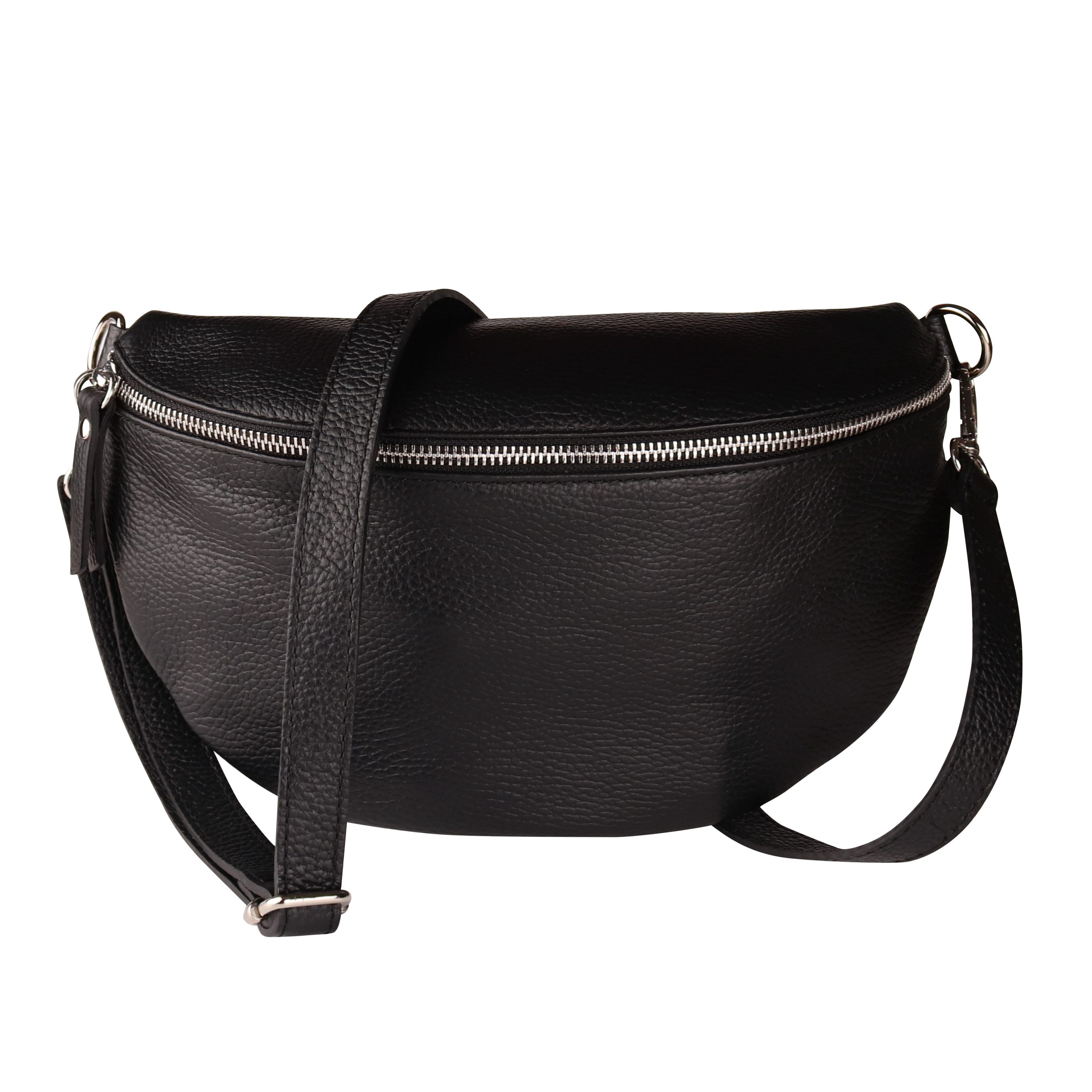 MIRROSI Bauchtasche Damen, Echtleder, Leder, Made in Italy, Umhängetasche, Brusttasche, (Schultertasche für jeden Anlass (1 Tasche & 1 Gurt), 3 Größen auswählbar), Crossbody Bag, Damen Сумки verstellbaren Schulterriemen