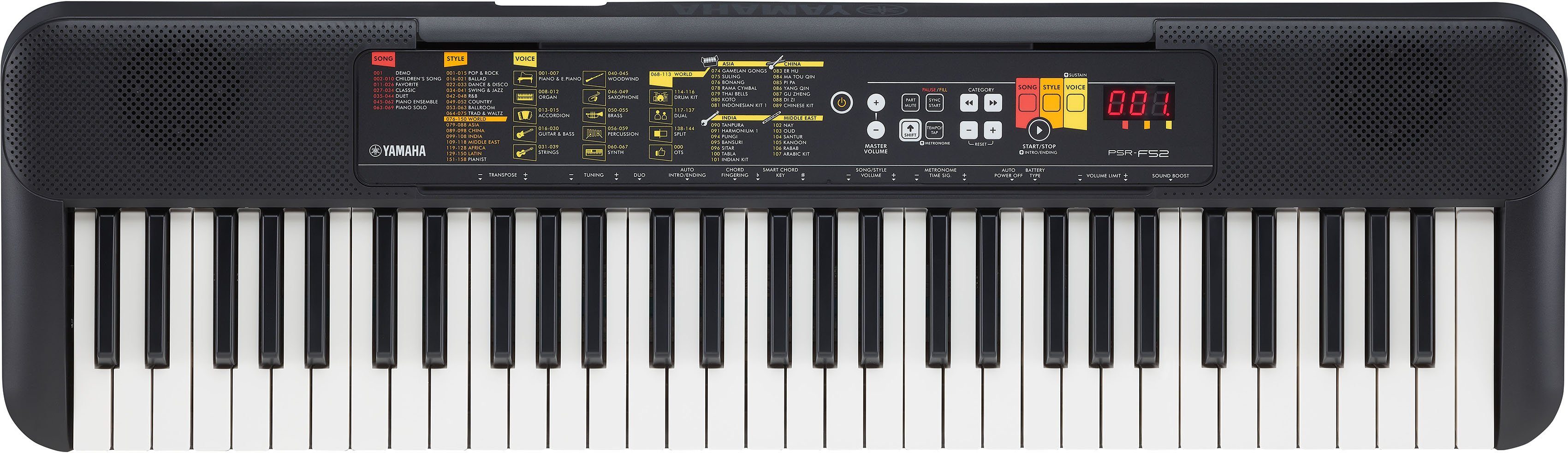 Yamaha Home-Keyboard PSR-F52