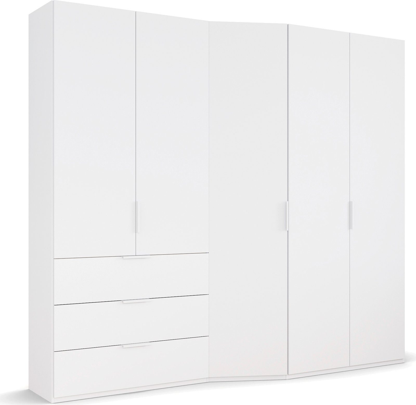 rauch Drehtürenschrank Kleiderschrank Schrank Garderobe Wäscheschrank WAVE (Breiten 247/297 cm, Höhe 222 cm, inkl. SOFT-CLOSE-FUNKTION) in 2 unterschiedlichen Tiefen, mit Soft-Close Funktion MADE IN GERMANY