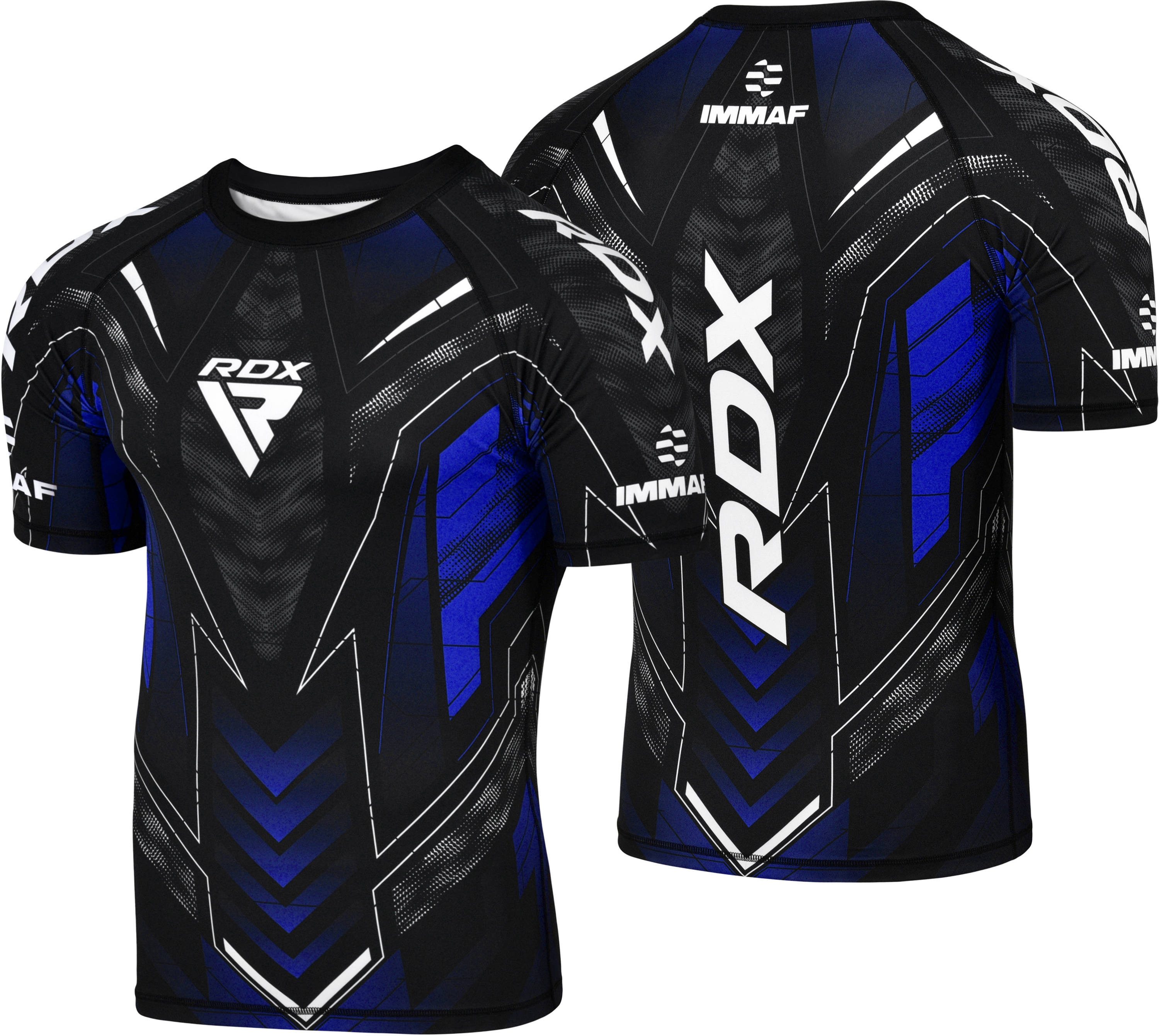 Kompressionsshirt RDX IMMAF Halbarm Kompressionsshirt für MMA und Wettkampftraining
