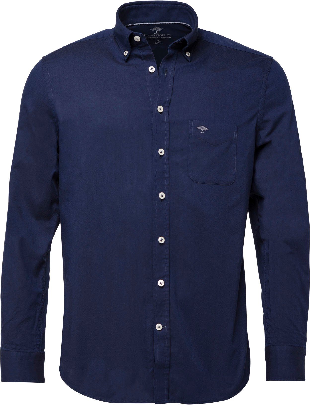 (1-tlg) Langarmhemd FYNCH-HATTON Langarmhemd navy FYNCH-HATTON