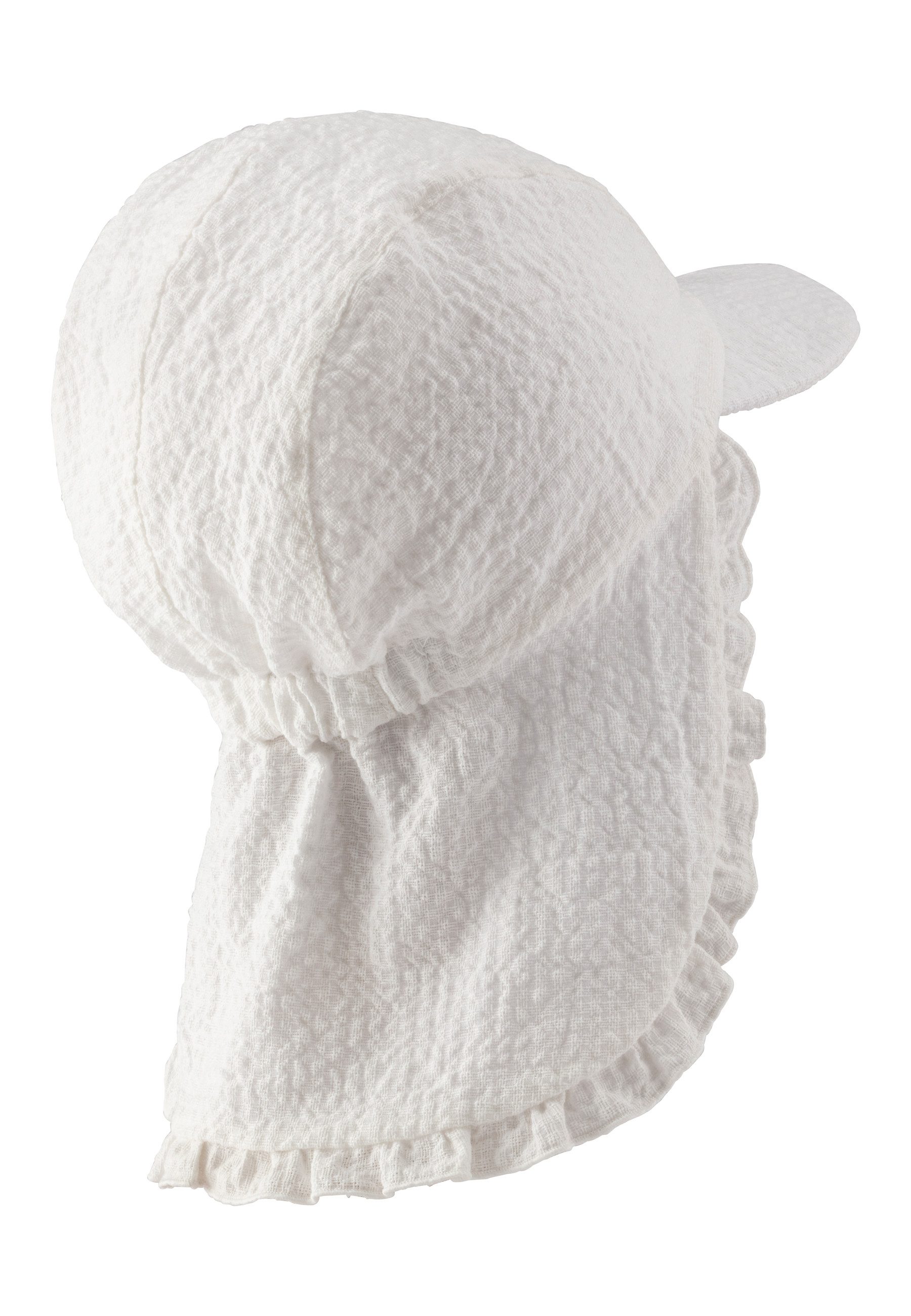 Sterntaler® Schirmmütze Schirmmütze mit Nackenschutz Rüsche günstig online kaufen