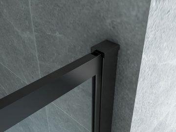 Aloni Walk-in-Dusche RECO90, Einscheibensicherheitsglas mit NANO-Beschichtung, Komplettrahmen