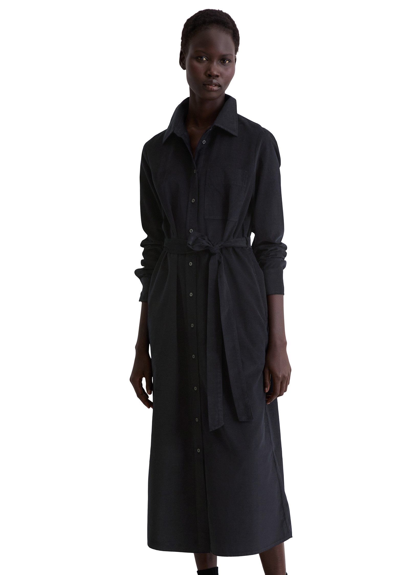 Marc O'Polo Midikleid aus softem Organic Cotton-Lyocell-Mix günstig online kaufen