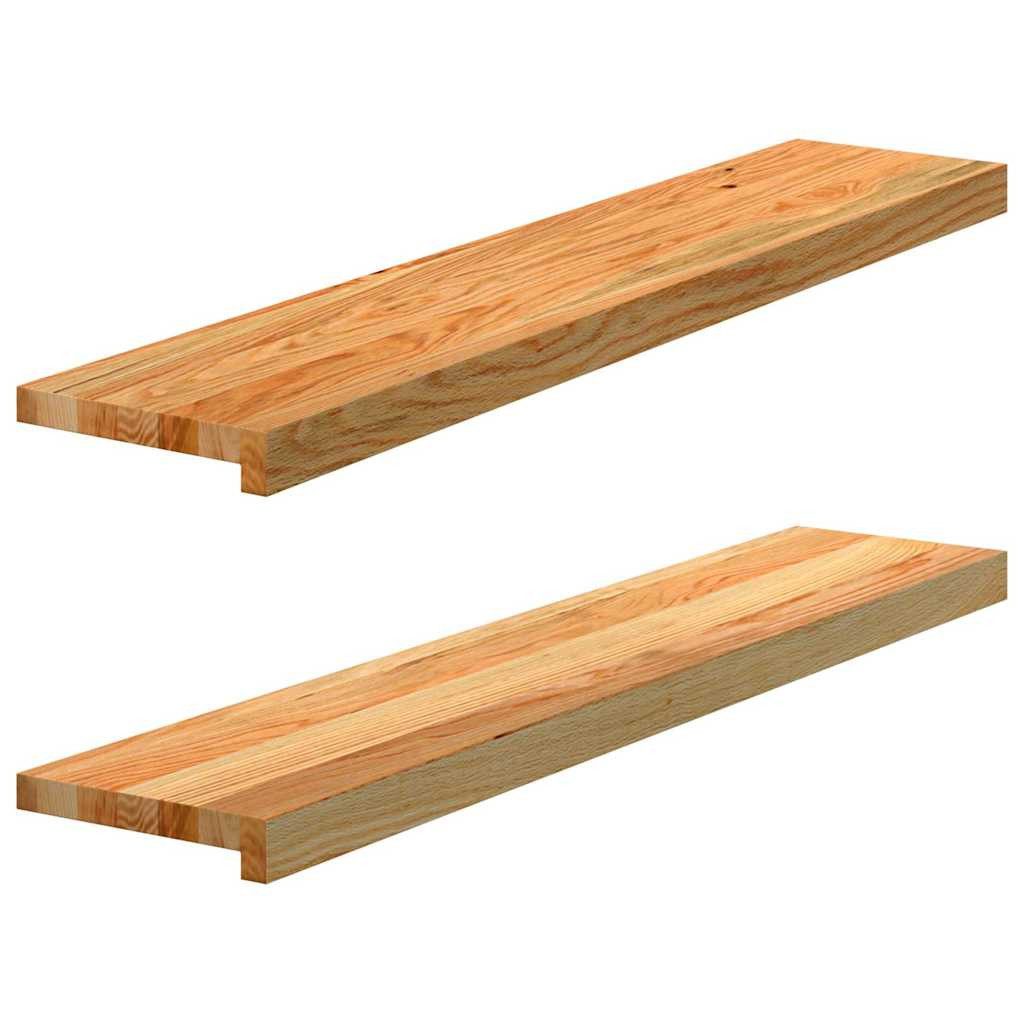 vidaXL Fensterbank Fensterbänke 2 Stk. Hellbraun 100x20x2 cm Massivholz Eic günstig online kaufen