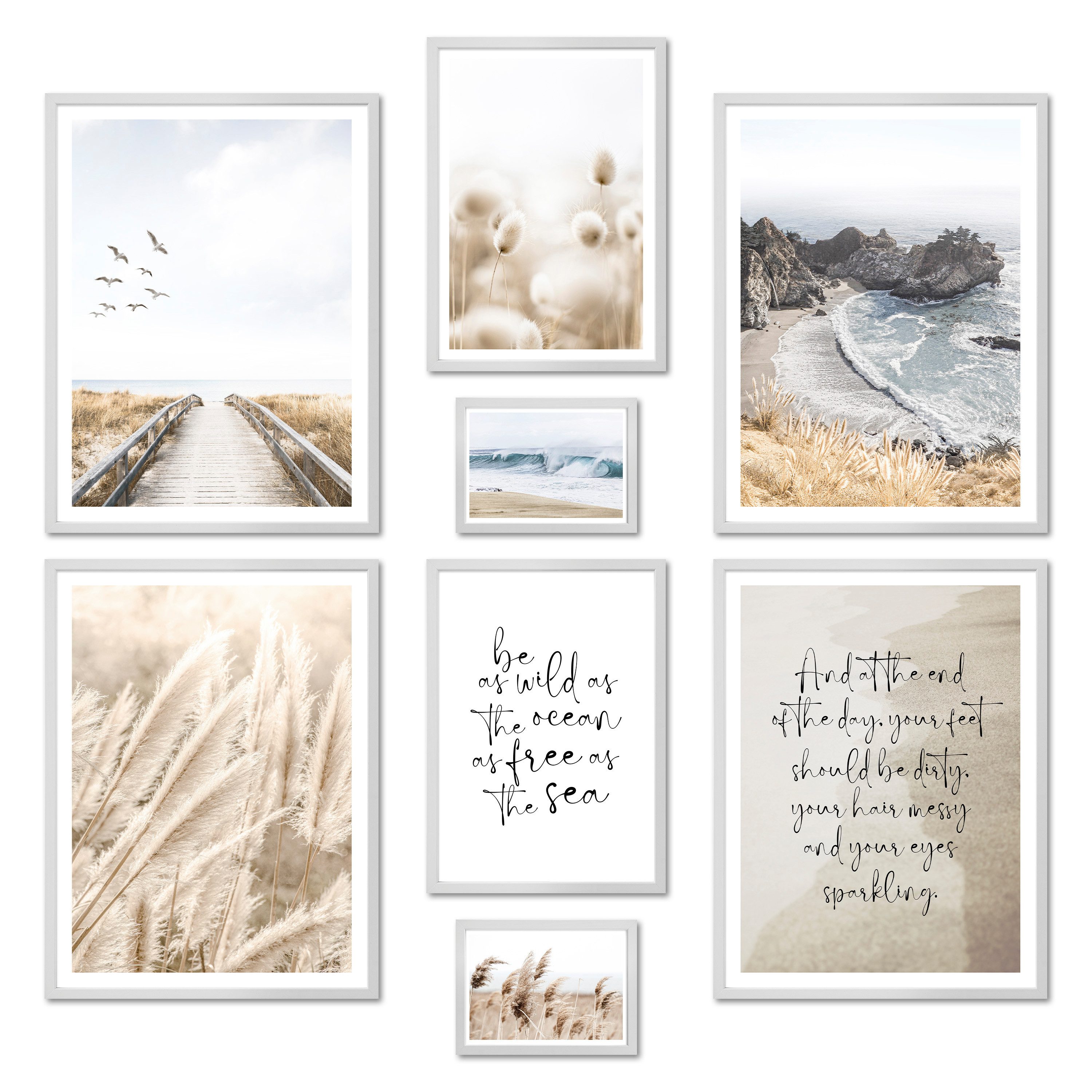 ARTFAVES Bilder-Collage Poster Set - BEIGE günstig online kaufen