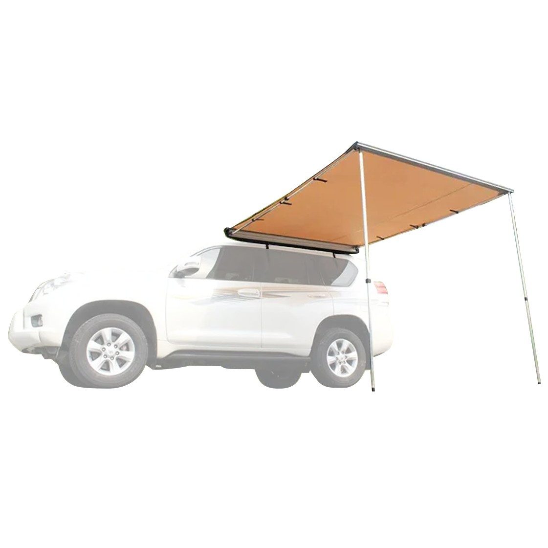 Vanit Campingliege 2er-Set Markise Vordach für Auto / SUV / Geländewagen 1,40m x 2m AM13