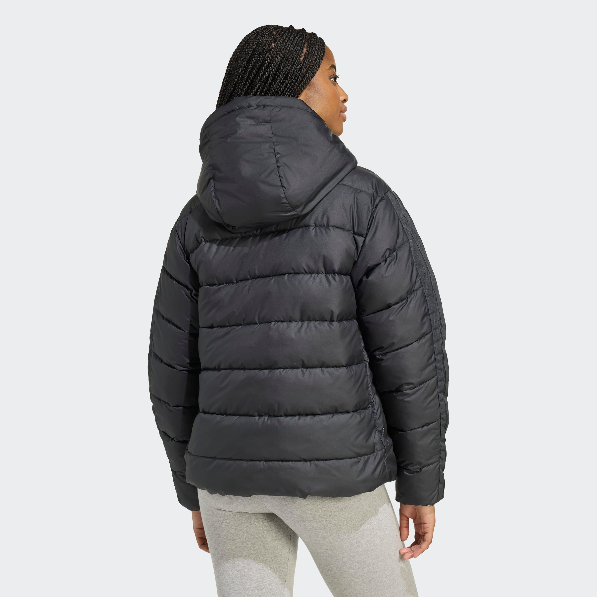 adidas Sportswear Outdoorjacke ESSENTIALS CLIMAWARM 3-STREIFEN mit Kapuze, CLIMAWARM