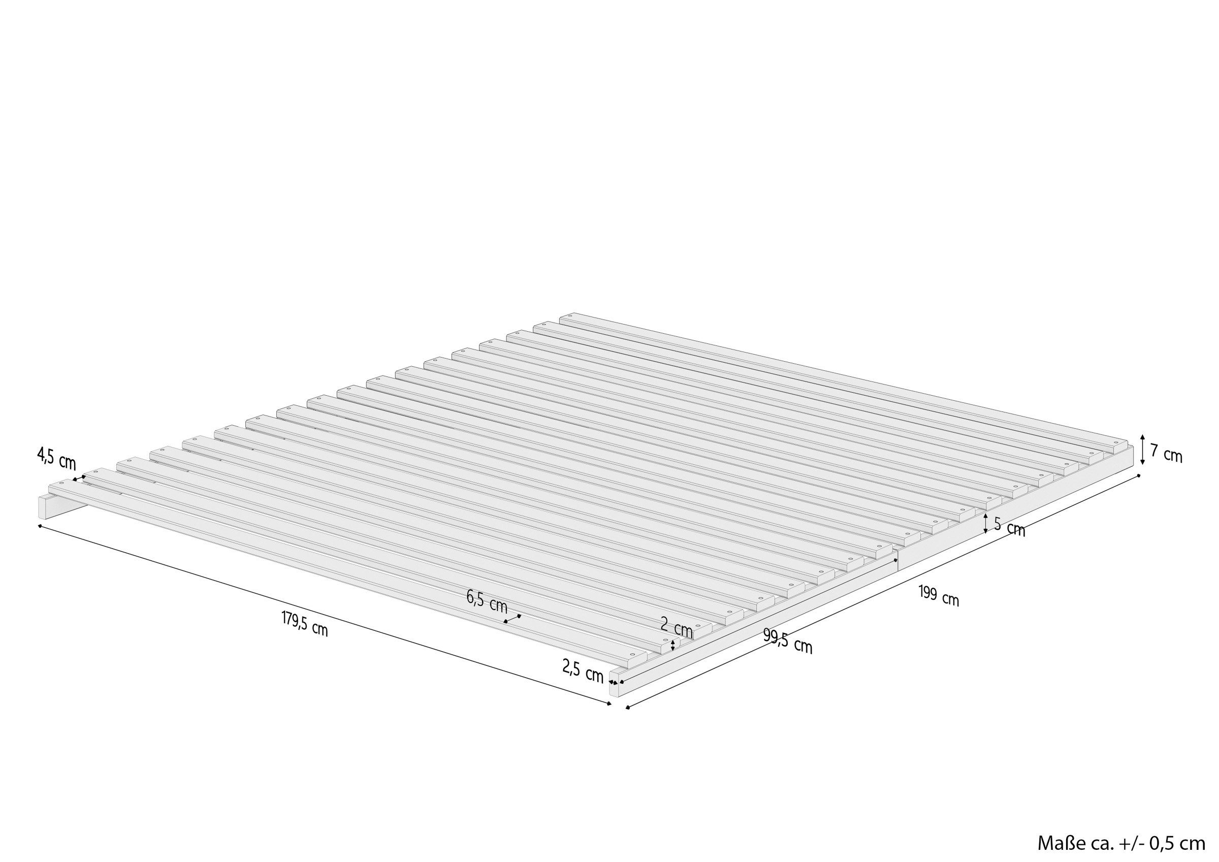 180x200«, »Lattenrost ERST-HOLZ Rollrost Stecksystem metallfrei völlig