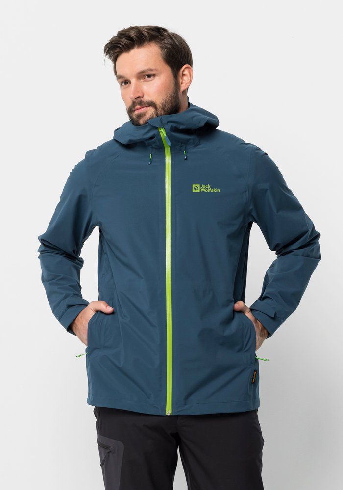 Jack Wolfskin Outdoorjacke M JACKET dark-sea HIGHEST PEAK