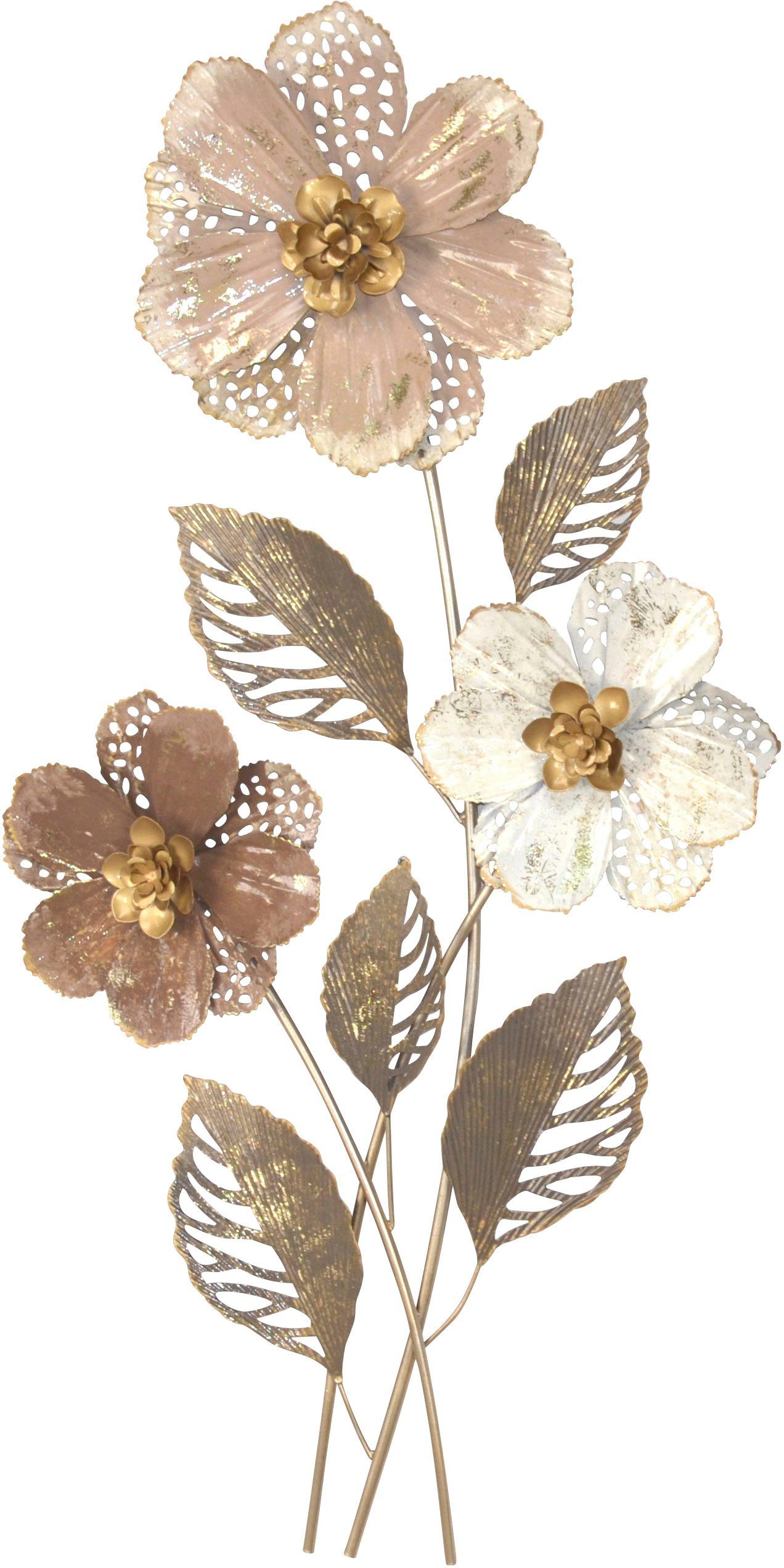 HOFMANN LIVING AND MORE Wanddekoobjekt Wanddekoration (1 St), Blumengebinde günstig online kaufen