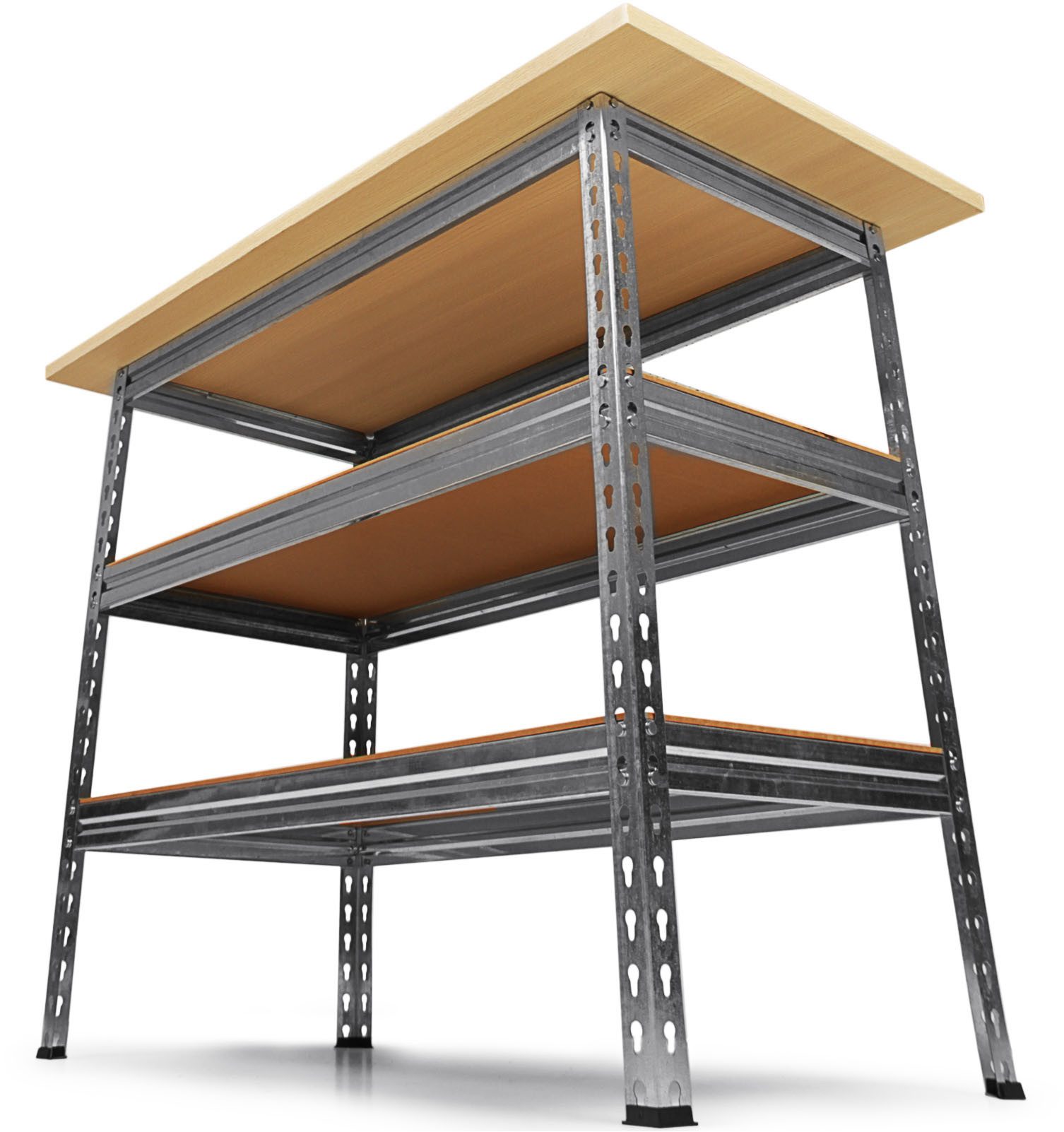 ONDIS24 Werkbank »Uwe«, (1-tlg), Metall-Werkbank 120 x 60 x 92 (H) cm, Arbeitsplatte 25 mm stark