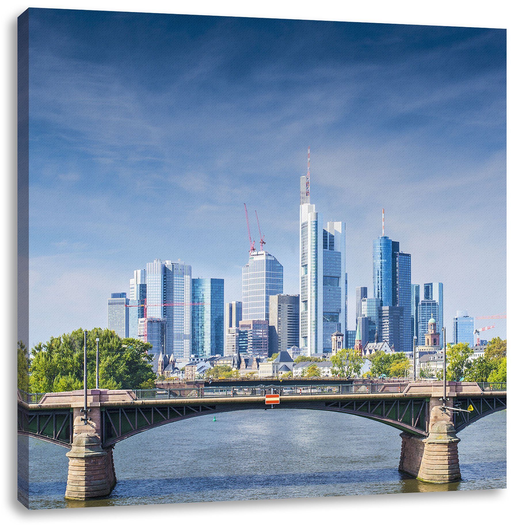 Leinwandbild Skyline von Frankfurt am Main
