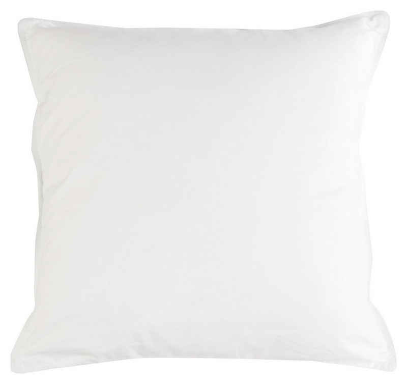 f.a.n. Schlafkomfort Kissenfüllung KANSAS, 50 x 50 cm, Weiß, Markenhohlfaser, Mikrofaserbezug, mit Reißverschluss