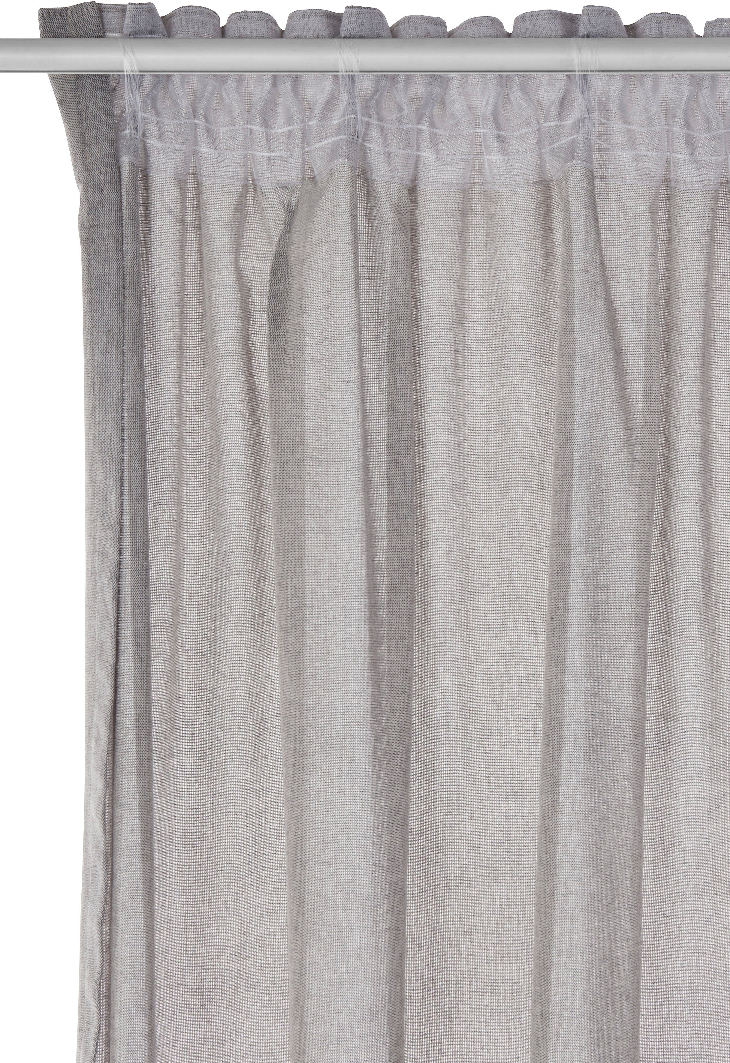 Vorhang Lanea, Multifunktionsband Größen grau (1 Home halbtransparent, Schal, by verschiedene Leinenoptik, 1 LeGer Gercke, Lena St)