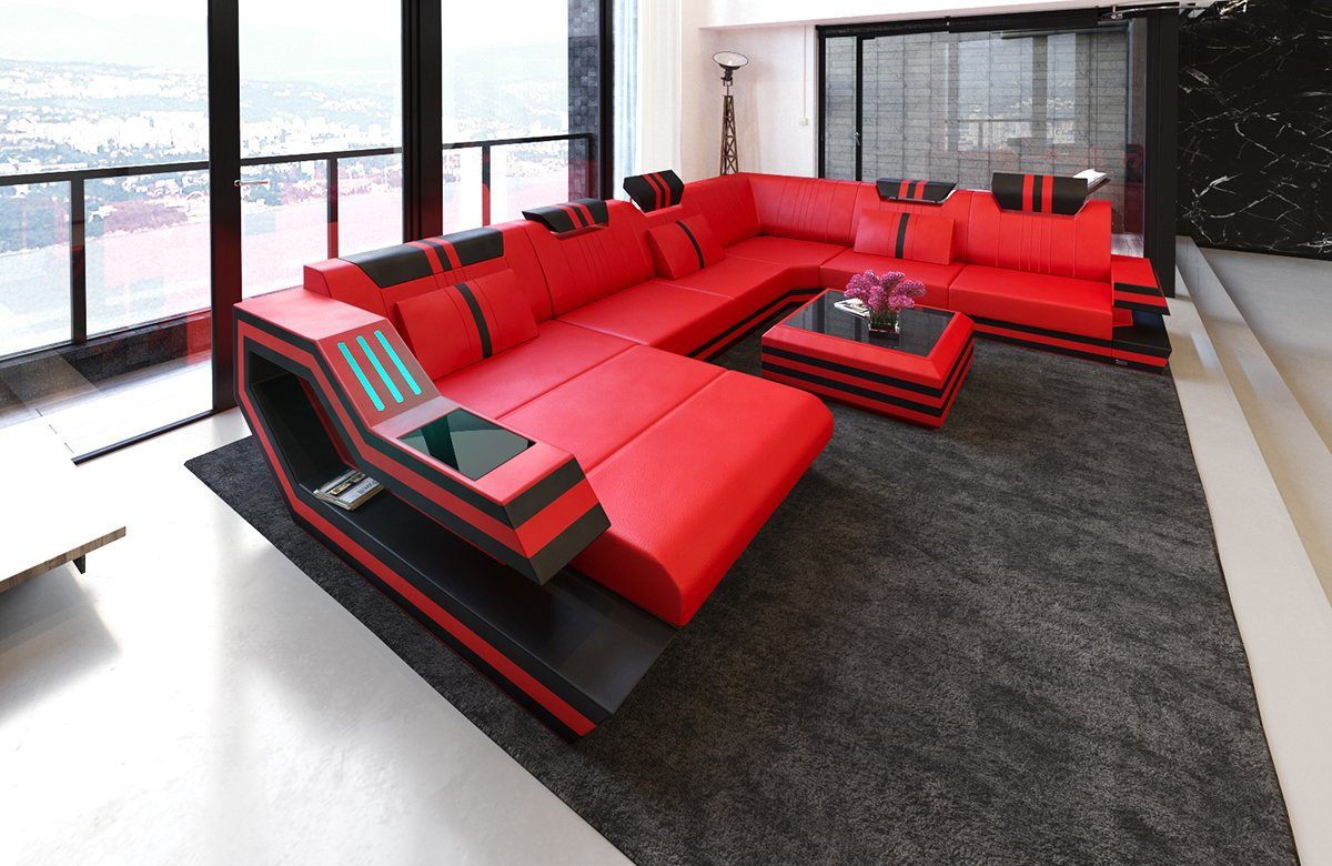 Sofa Dreams Wohnlandschaft Sofa Leder Ledercouch günstig online kaufen