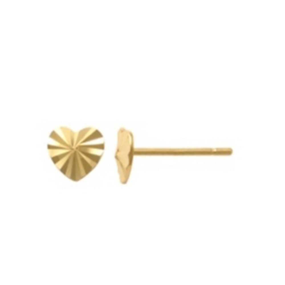 Paar Ohrstecker Ohrstecker Ohrringe Damen Fine Herz 585 Gelbgold XG14K4205G