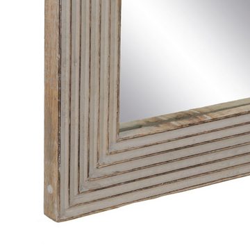 Bigbuy Spiegel Ankleidespiegel Weiß natürlich Glas Mango-Holz Holz MDF Vertikal 64,8