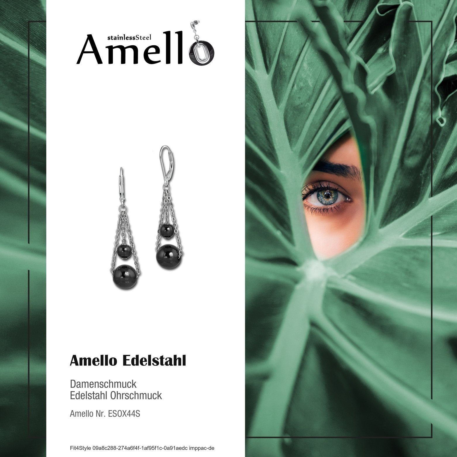 Amello Paar Ohrhänger Amello Ohrringe Edelstahl Keramik (Ohrhänger), Damen günstig online kaufen